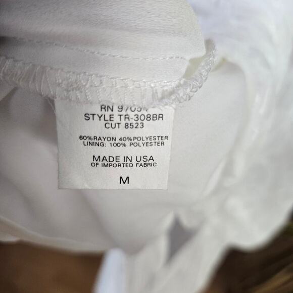 NWT REVOLVE Three Eighty Two Jordy White Semi Sheer Maxi Dress M Boho Ethereal - Picture 8 of 11